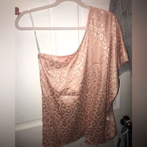 One shoulder blush top! Brand is entro!
